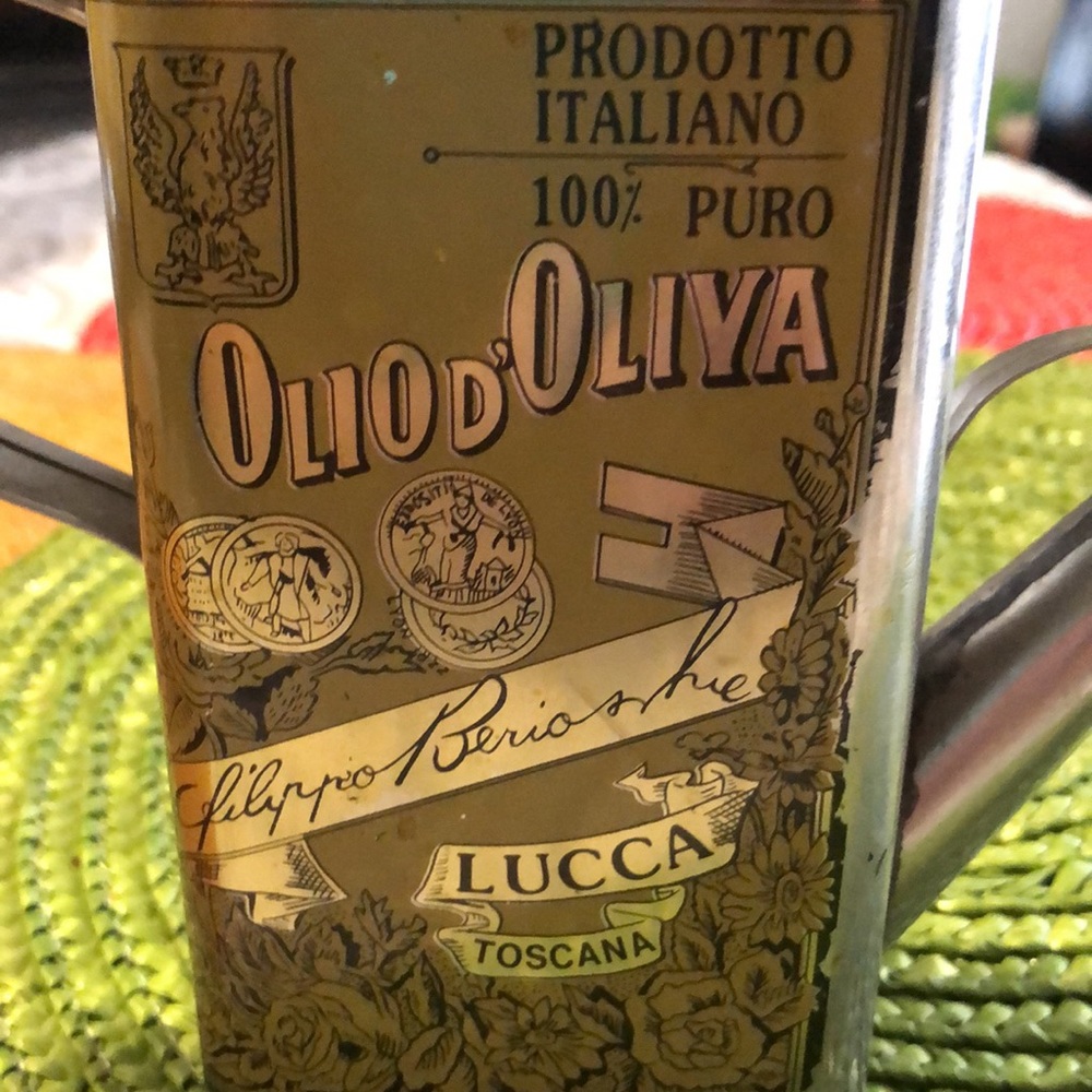 Vintage Olive Oil Tin With Spout - Taiwan - 1985 - Picture 5 of 5